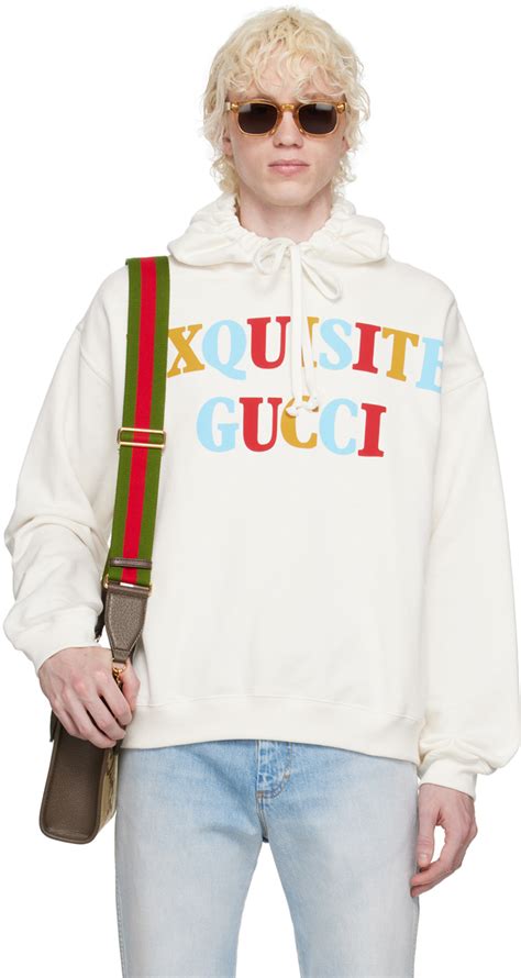 gucci hoodie white|gucci oversized hoodie.